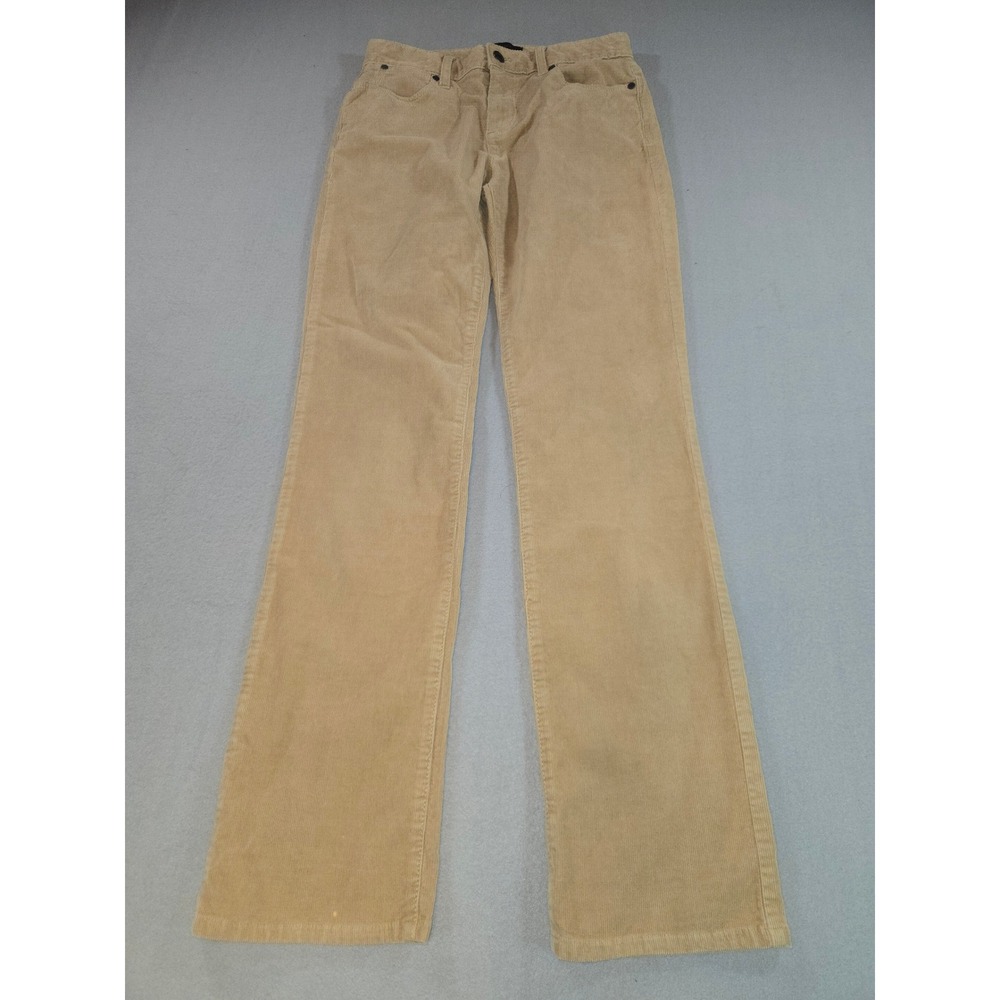 Talbots Corduroy Pants Women 2 Tan Heritage Straight Leg Mid Rise Beige 5-Pocket